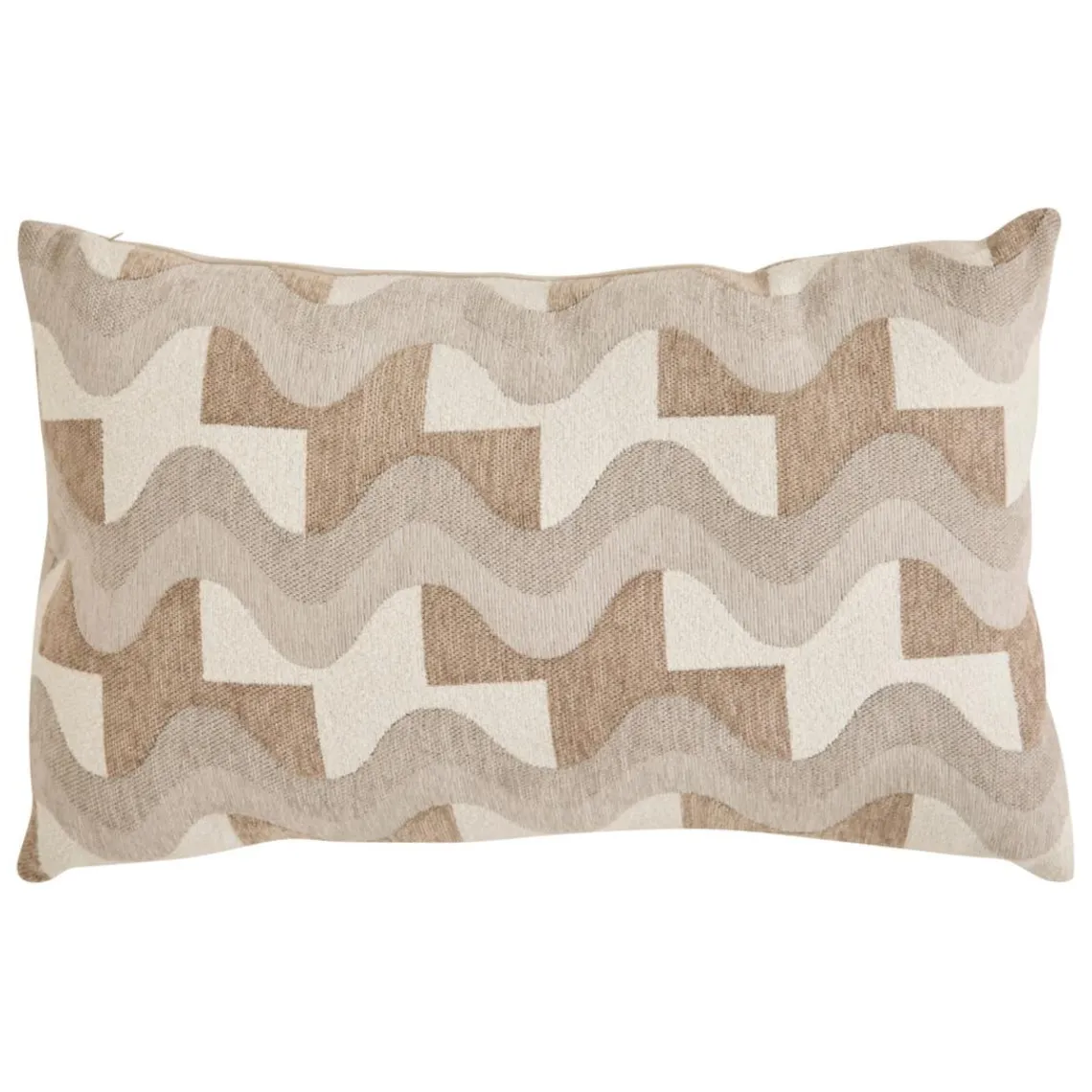 3S. x Home Coussin Floe 58x38cm - beige lin Clearance