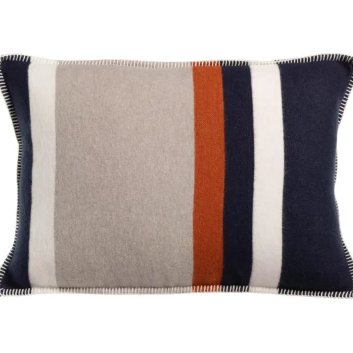 Maison Vivaraise Coussin jacquard recyclé Gioia Marine 40 x 65 Best