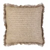 3S. x Home Coussin Raphia Dehoussable Naturel 40x40cm Best
