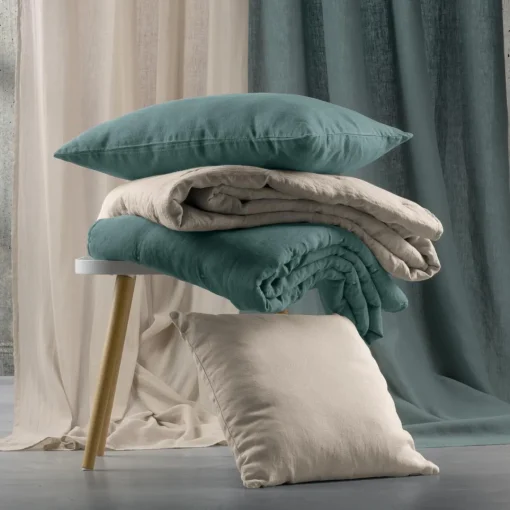 Maison Vivaraise Coussin uni Zeff Blanc Outlet