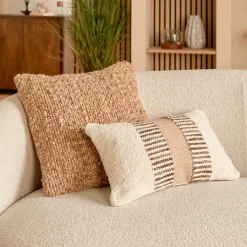 3S. x Home Coussin Volna 45x45cm - Camel Outlet