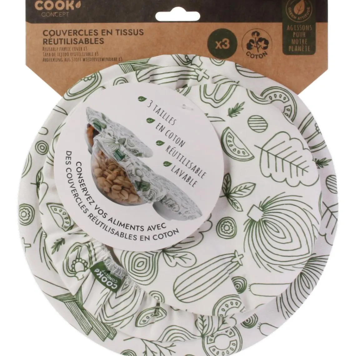 3S. x Home COUVERCLE EN TISSU REUTILISABLE CUPPA Online