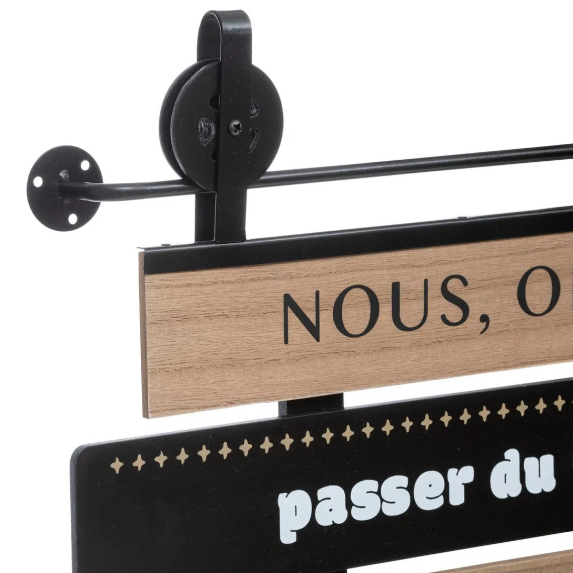 3S. x Home Déco murale en bois & métal 48x72cm Sale