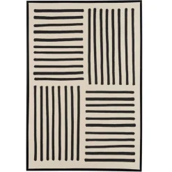 Macabane Décoration murale A lignes abstraites, cadre noir HOMER