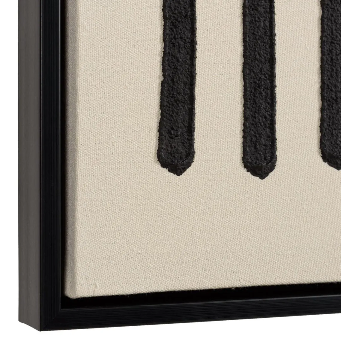 Macabane Décoration murale A lignes abstraites, cadre noir HOMER