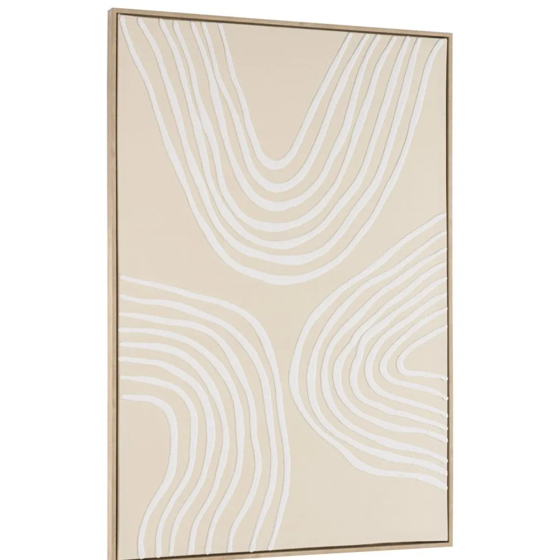 Macabane Décoration murale A lignes abstraites, cadre naturel HOMER Hot