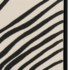 Macabane Décoration murale B lignes abstraites, cadre noir HOMER Outlet