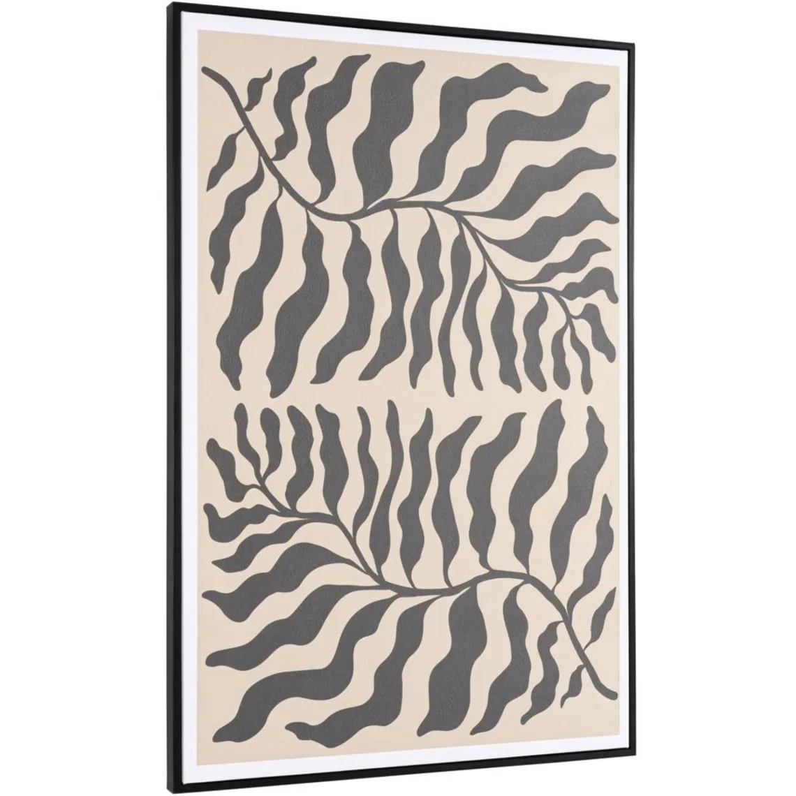 Macabane Décoration murale C en papier japonais, cadre noir HOMER Clearance