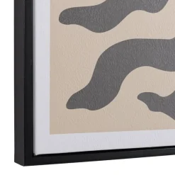 Macabane Décoration murale C en papier japonais, cadre noir HOMER Clearance