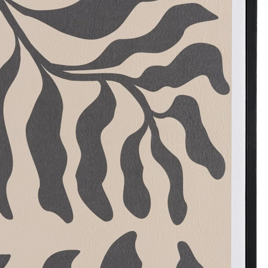 Macabane Décoration murale C en papier japonais, cadre noir HOMER Clearance