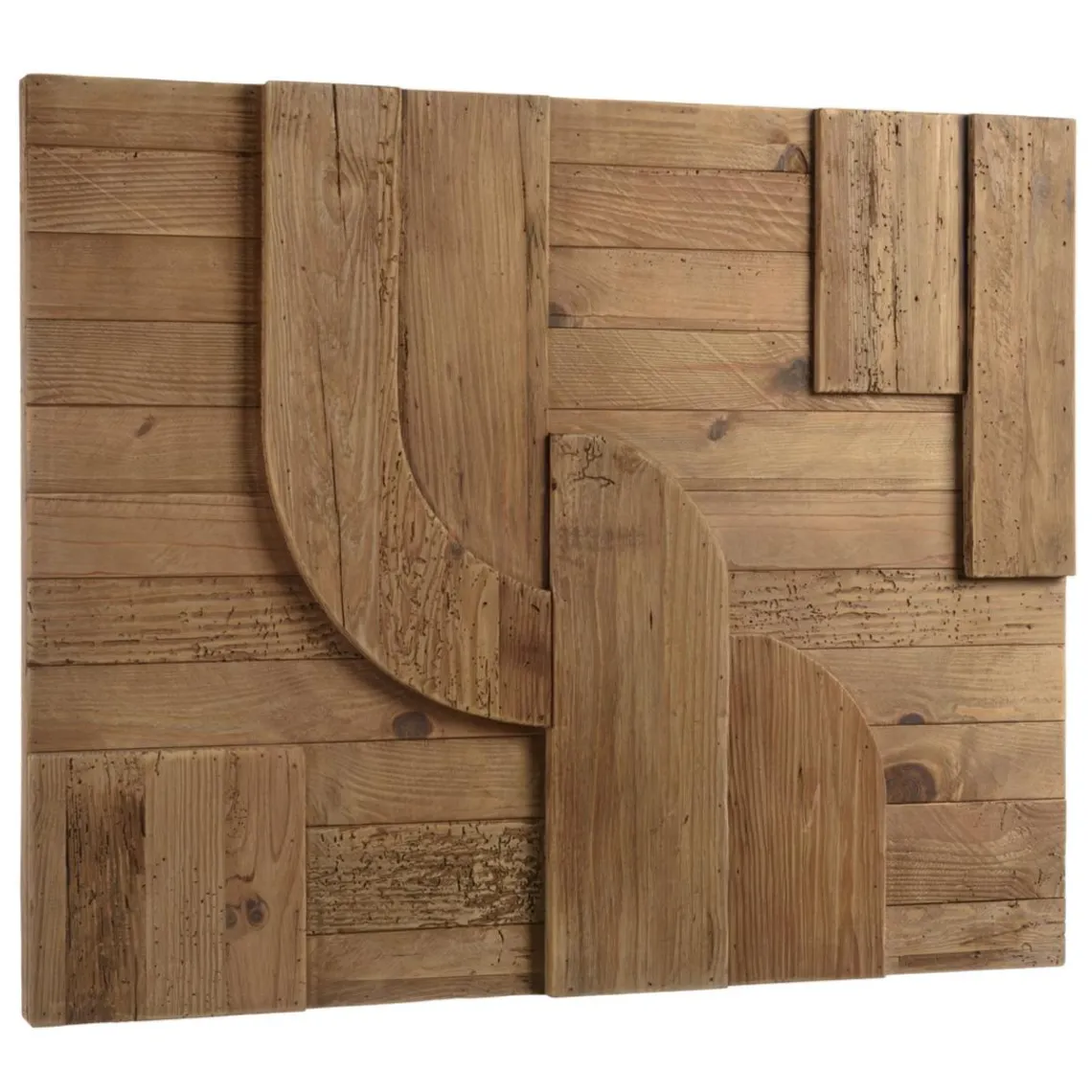 Macabane Décoration murale C formes géométriques en Pin recyclé SANDY Marron Sale