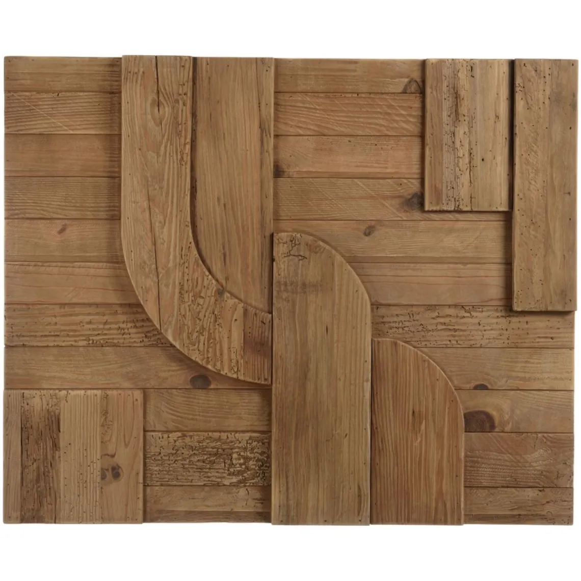 Macabane Décoration murale C formes géométriques en Pin recyclé SANDY Marron Sale