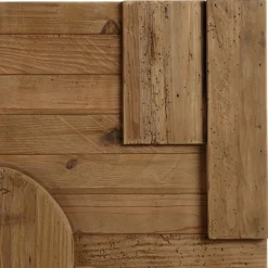 Macabane Décoration murale C formes géométriques en Pin recyclé SANDY Marron Sale