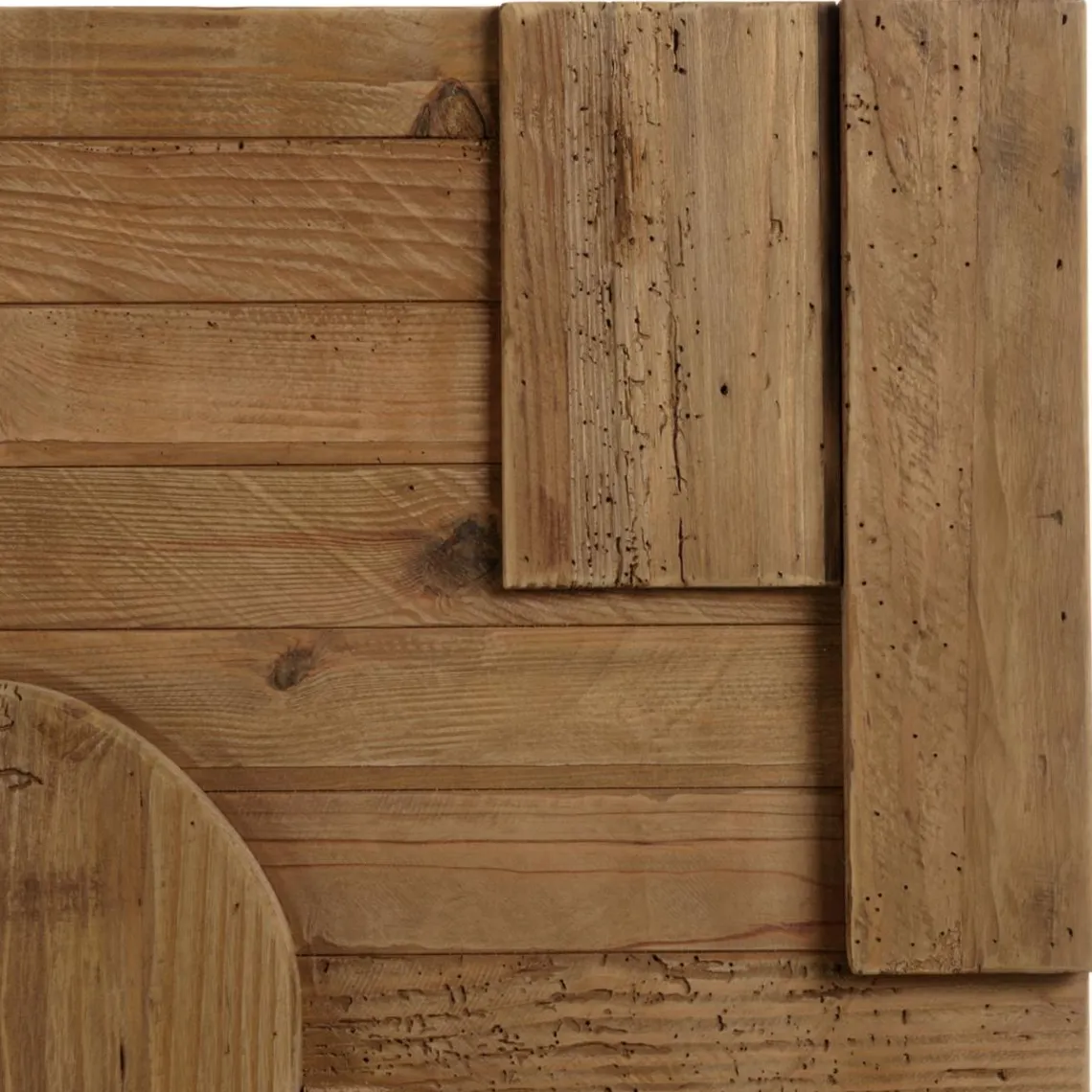 Macabane Décoration murale C formes géométriques en Pin recyclé SANDY Marron Sale