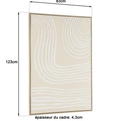 Macabane Décoration murale C lignes abstraites, cadre naturel HOMER Online