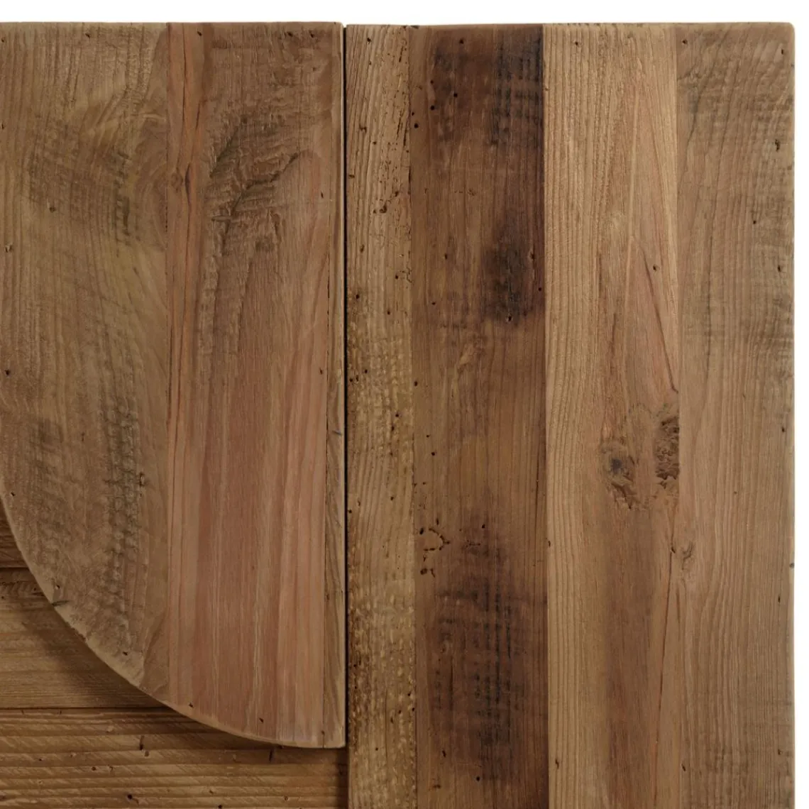 Macabane Décoration murale D formes géométriques en Pin recyclé SANDY Marron