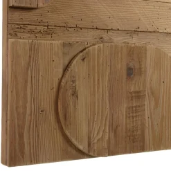 Macabane Décoration murale D formes géométriques en Pin recyclé SANDY Marron