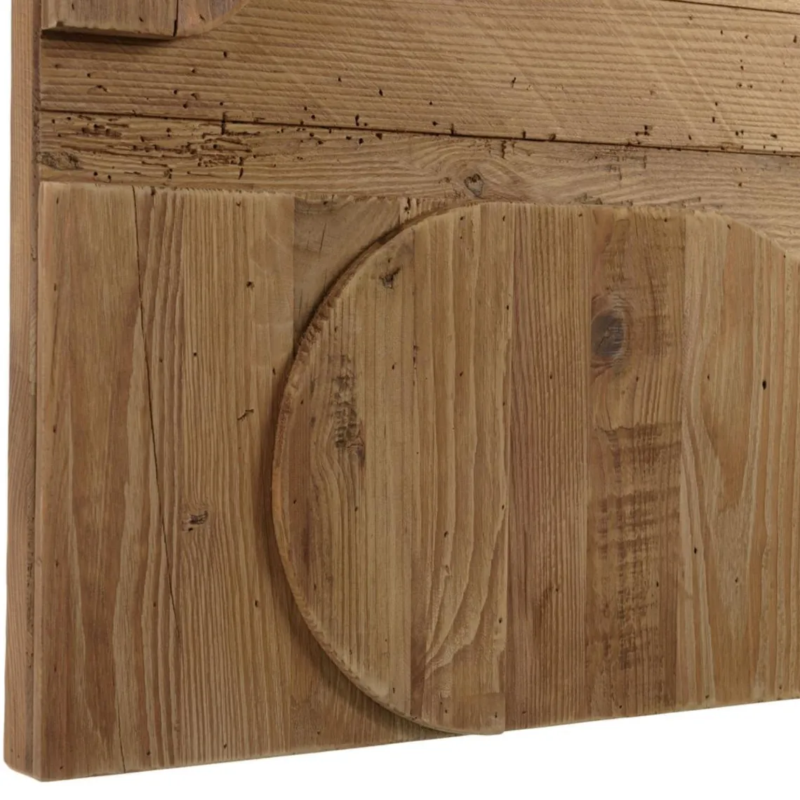 Macabane Décoration murale D formes géométriques en Pin recyclé SANDY Marron