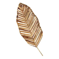 Becquet Décoration murale en jacynthe et structure metal PALMETTE FEUILLE New