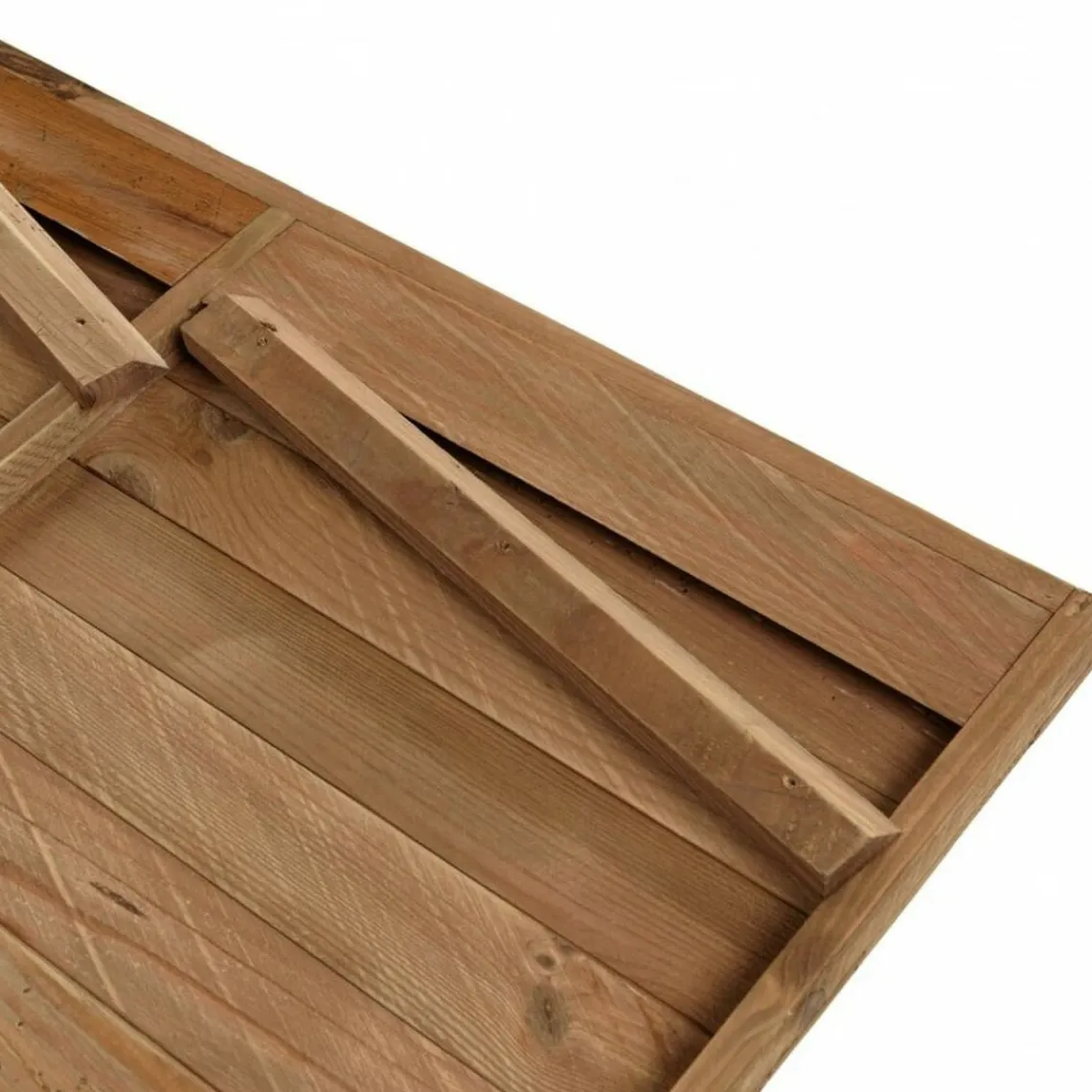 Macabane Décoration murale en pin recyclé formes géométriques SANDY marron