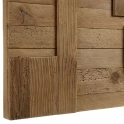 Macabane Décoration murale en pin recyclé formes géométriques SANDY marron