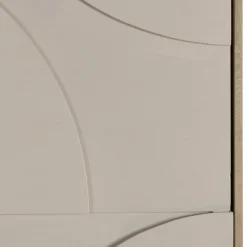 Macabane Décoration murale formes abstraites beiges en relief HOMER Discount