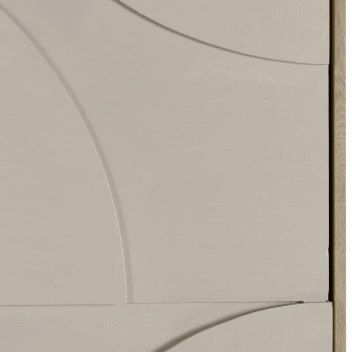 Macabane Décoration murale formes abstraites beiges en relief HOMER Discount