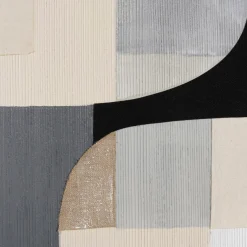 Macabane Décoration murale formes abstraites n°2, cadre noir HOMER Discount