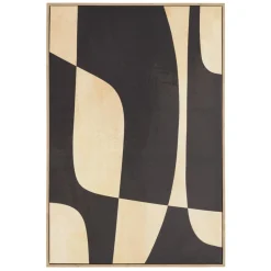 Macabane Décoration murale imprimés abstraits, cadre naturel HOMER New