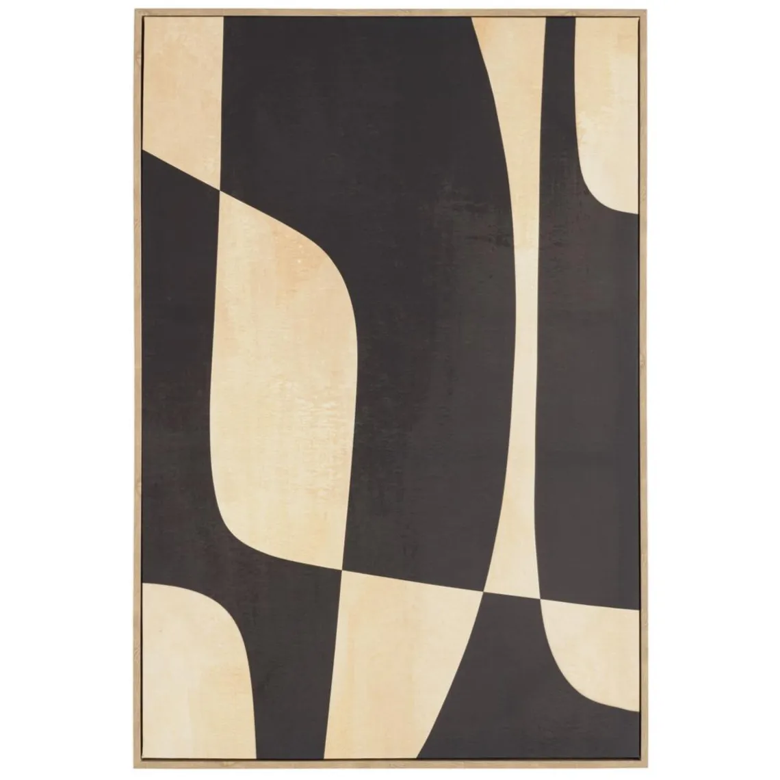 Macabane Décoration murale imprimés abstraits, cadre naturel HOMER New