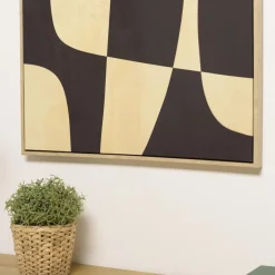 Macabane Décoration murale imprimés abstraits, cadre naturel HOMER New