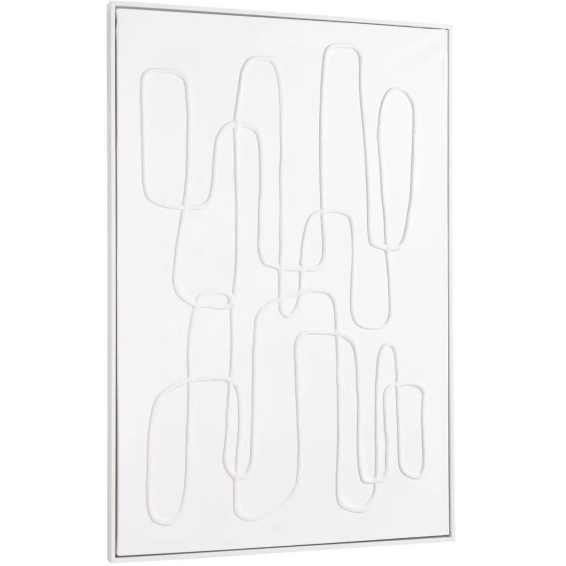 Macabane Décoration murale lignes abstraites n°1, cadre blanc HOMER Online