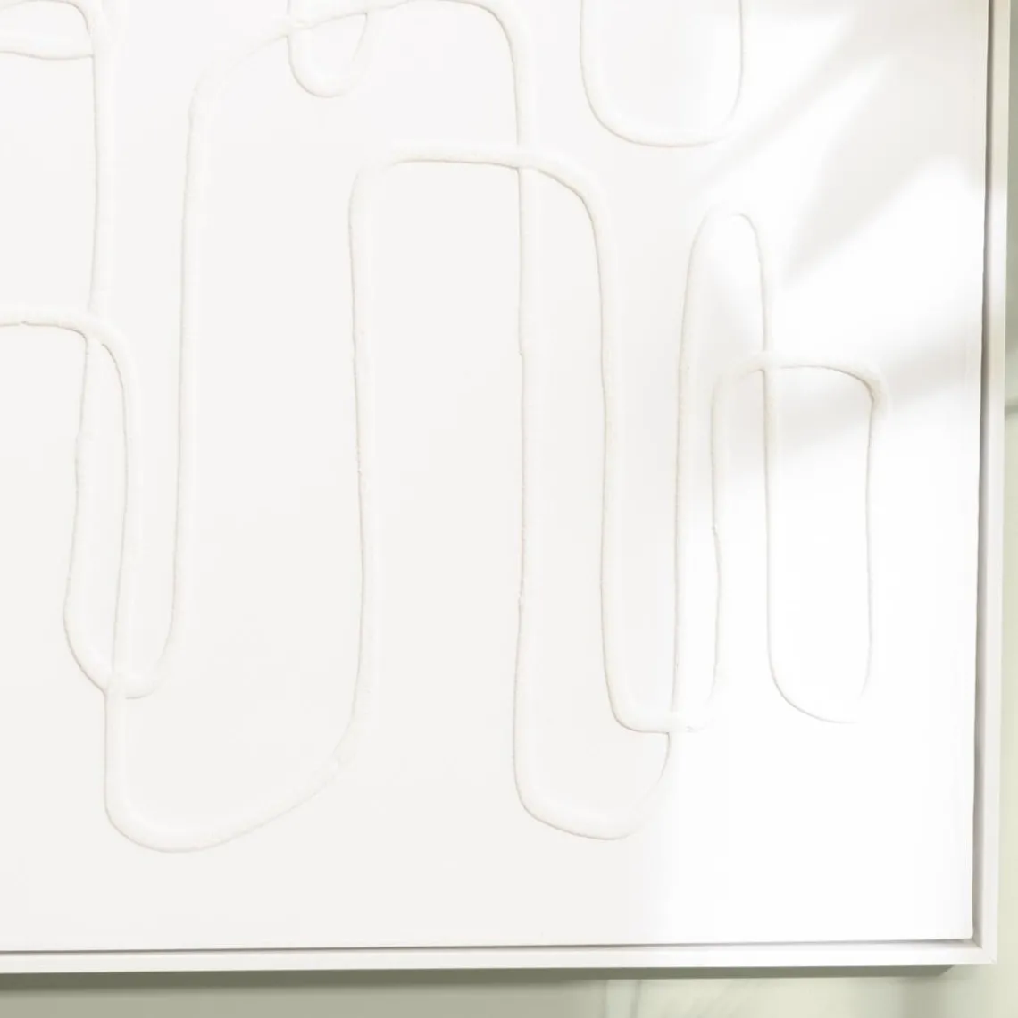 Macabane Décoration murale lignes abstraites n°1, cadre blanc HOMER Online