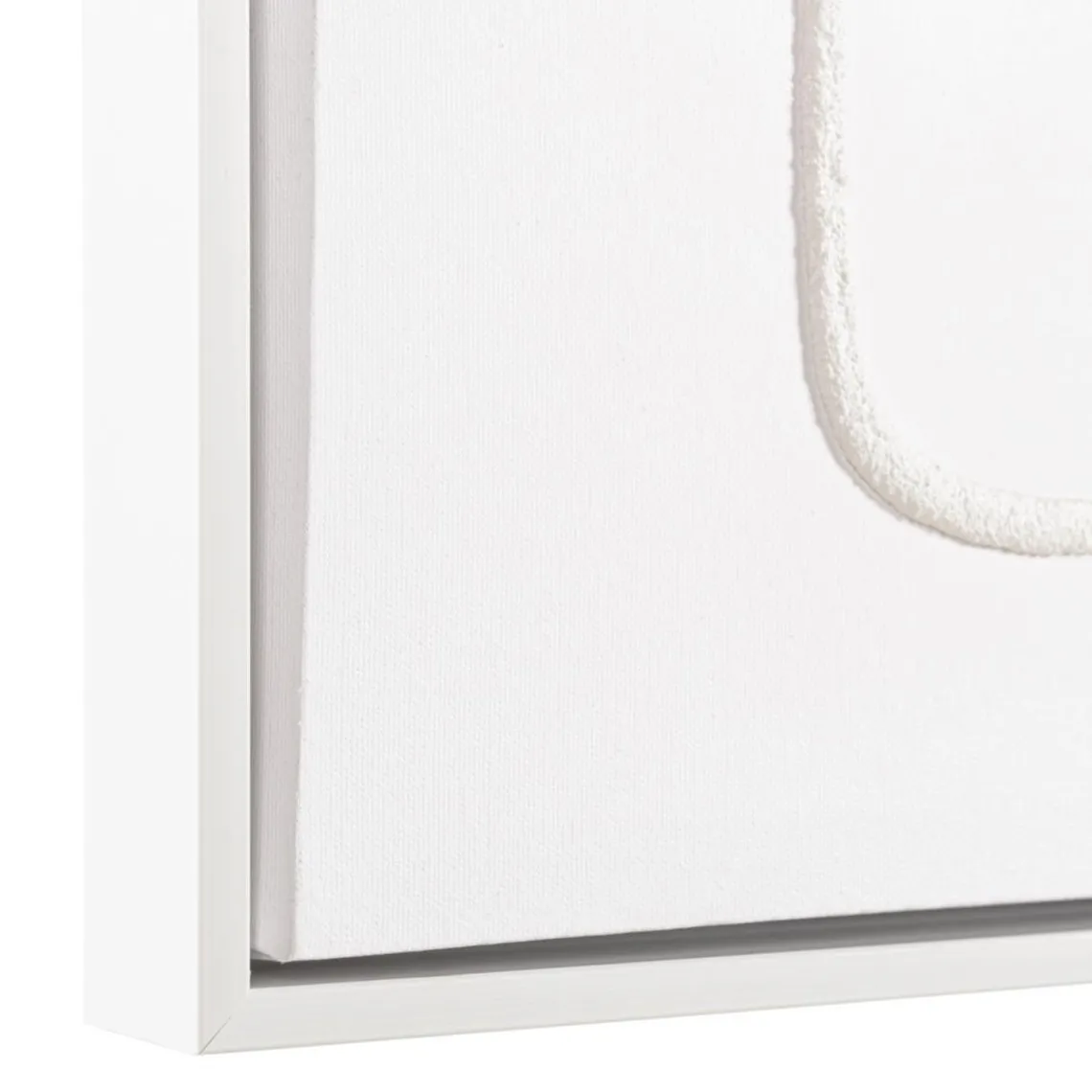 Macabane Décoration murale lignes abstraites n°2, cadre blanc HOMER New