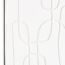 Macabane Décoration murale lignes abstraites n°2, cadre blanc HOMER New
