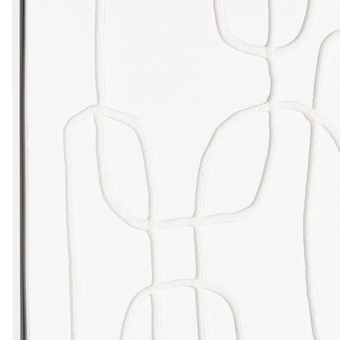 Macabane Décoration murale lignes abstraites n°2, cadre blanc HOMER New