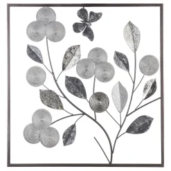 3S. x Home Décoration murale métal silver 50X50 Clearance