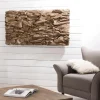 Macabane Décoration murale rectangulaire 150 cm en teck massif