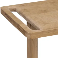 3S. x Home Desserte à roulette 4 niveaux en bambou Best