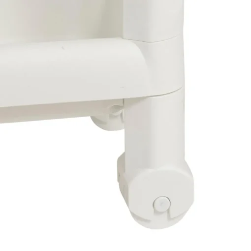 3S. x Home Desserte à roulettes 3 niveaux blanc New
