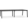 ALTEREGO Double bureau bench ou table de réunion 'AMADEUS' en bois et métal noir Outlet