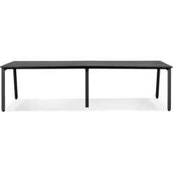 ALTEREGO Double bureau bench ou table de réunion 'AMADEUS' en bois et métal noir Outlet