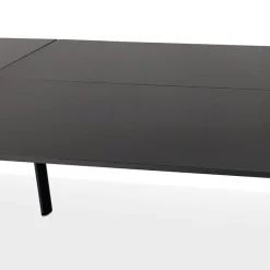 ALTEREGO Double bureau bench ou table de réunion 'AMADEUS' en bois et métal noir Outlet
