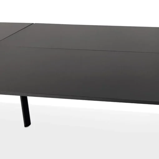 ALTEREGO Double bureau bench ou table de réunion 'AMADEUS' en bois et métal noir Outlet