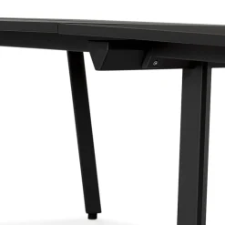 ALTEREGO Double bureau bench ou table de réunion 'AMADEUS' en bois et métal noir Outlet