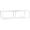 ALTEREGO Double bureau bench ou table de réunion 'AMADEUS' en bois et métal blanc Clearance