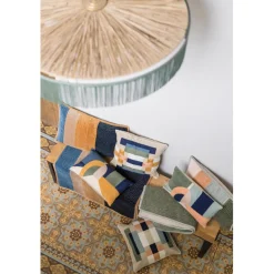 Maison Vivaraise Edredon Elise patchs Cobalt 80 x 180 Discount