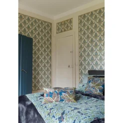 Maison Vivaraise Edredon imprimé Ariane Pétrole 85 x 200 New