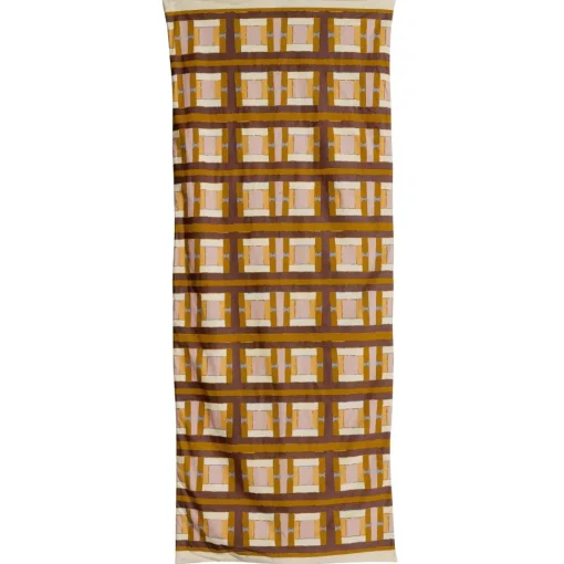 Maison Vivaraise Edredon imprimé Taho 85 x 200 Cuivre Clearance