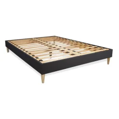 Sleepfit Ensemble matelas SOFT sommier kit noir Discount